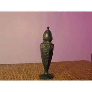 Vintage Tarnished Metal Viking Salt Shaker